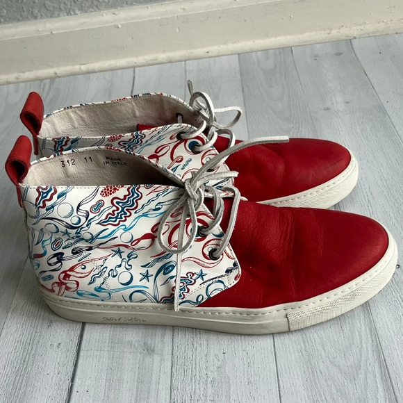 RARE Del Toro x Pepsi Live For Now Red and White Chukka Sneaker Size 11 - Picture 6 of 9